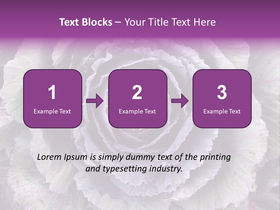 Ornamental Cabbage White PowerPoint Template