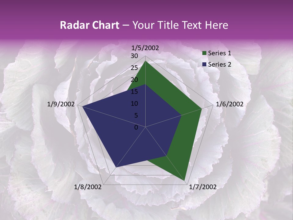 Ornamental Cabbage White PowerPoint Template
