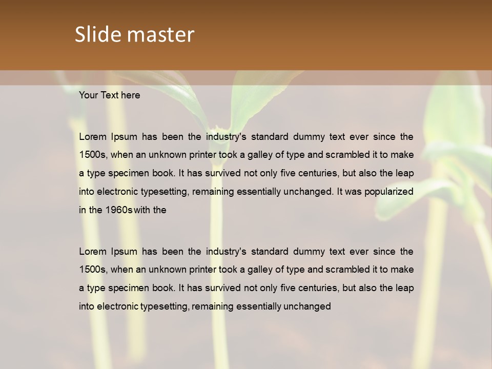 Sprout Plant Seed PowerPoint Template