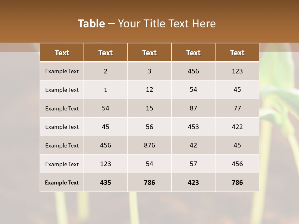 Sprout Plant Seed PowerPoint Template