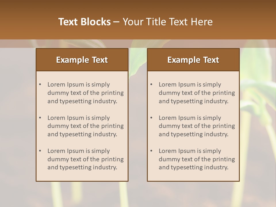 Sprout Plant Seed PowerPoint Template