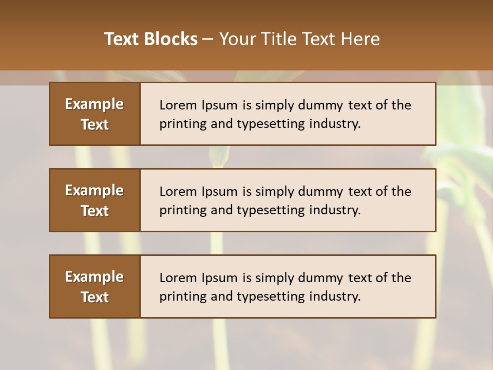 Sprout Plant Seed PowerPoint Template