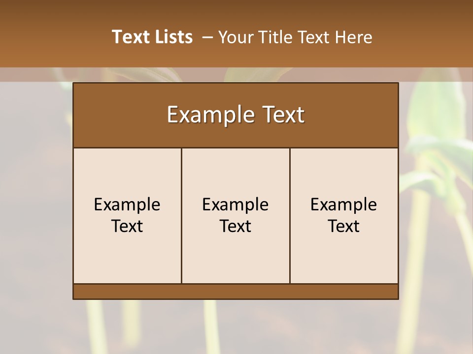 Sprout Plant Seed PowerPoint Template