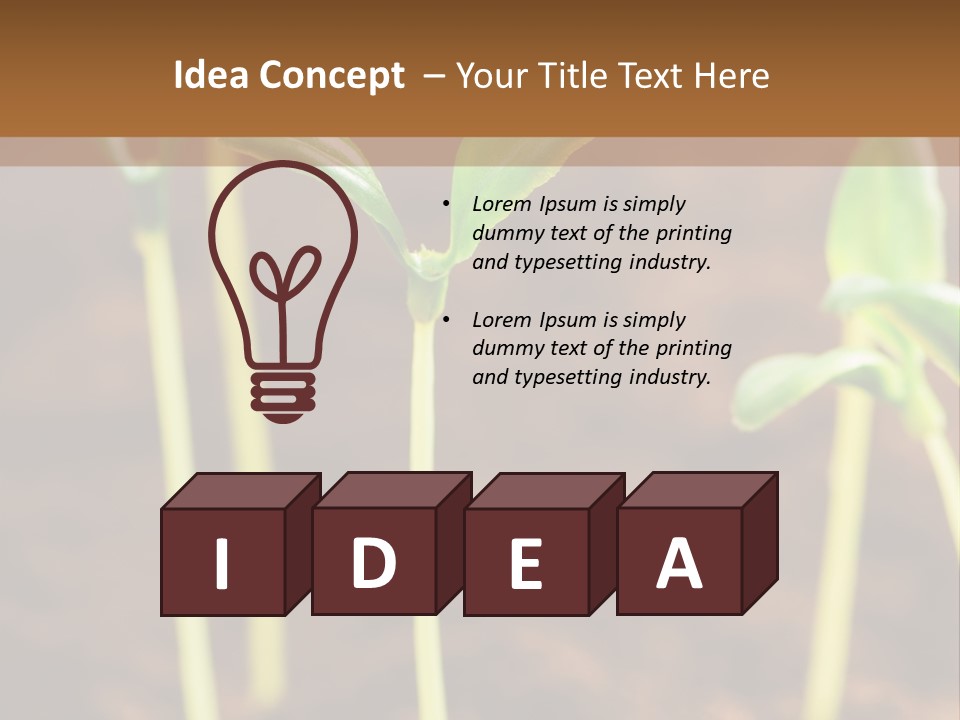 Sprout Plant Seed PowerPoint Template