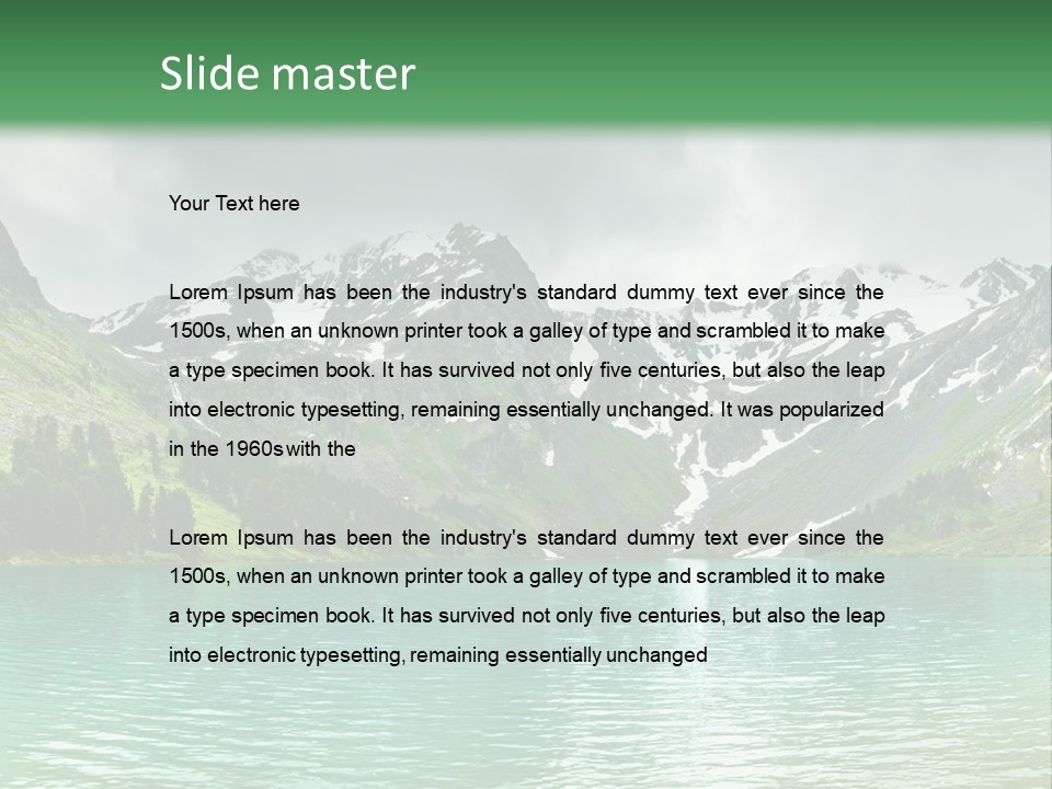 Lake Mountain PowerPoint Template