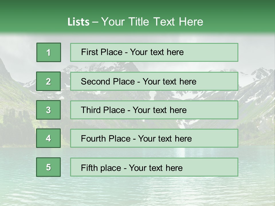 Lake Mountain PowerPoint Template