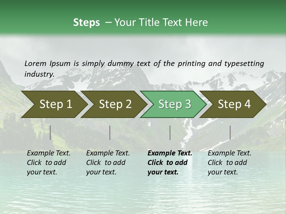 Lake Mountain PowerPoint Template