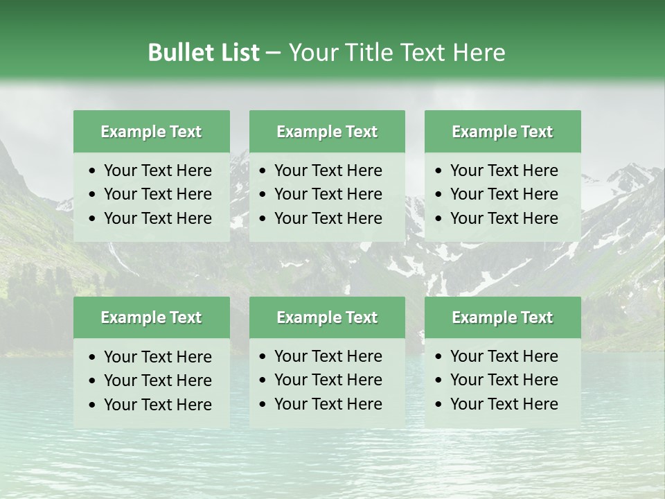Lake Mountain PowerPoint Template