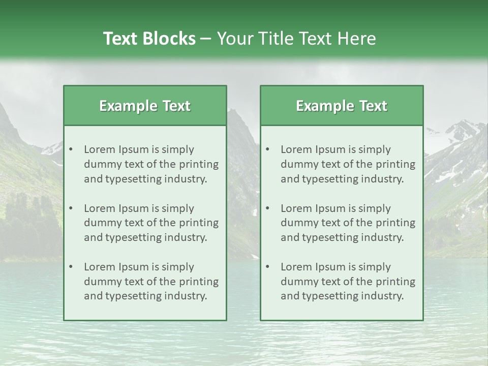 Lake Mountain PowerPoint Template