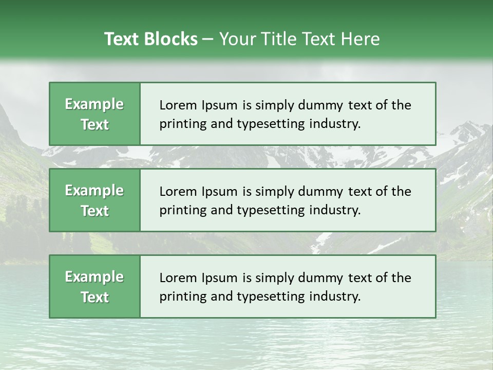 Lake Mountain PowerPoint Template