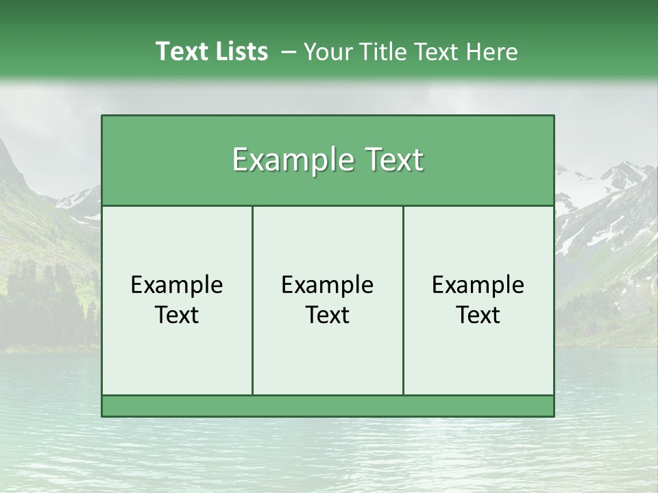 Lake Mountain PowerPoint Template