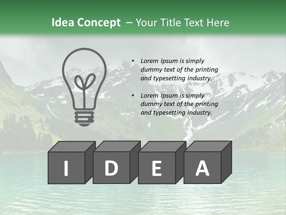 Lake Mountain PowerPoint Template