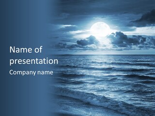 Blue Moon PowerPoint Template