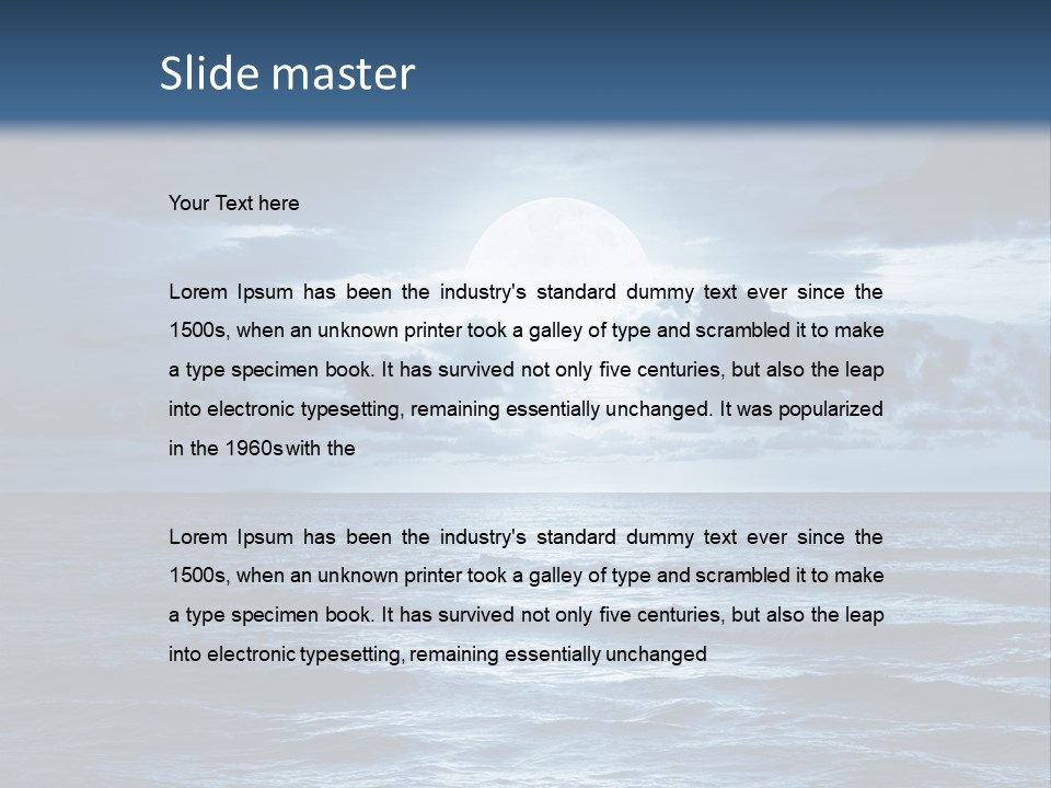 Blue Moon PowerPoint Template