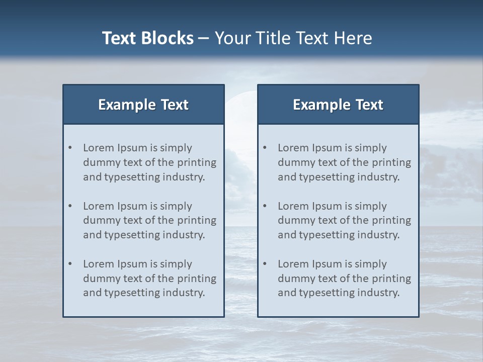 Blue Moon PowerPoint Template