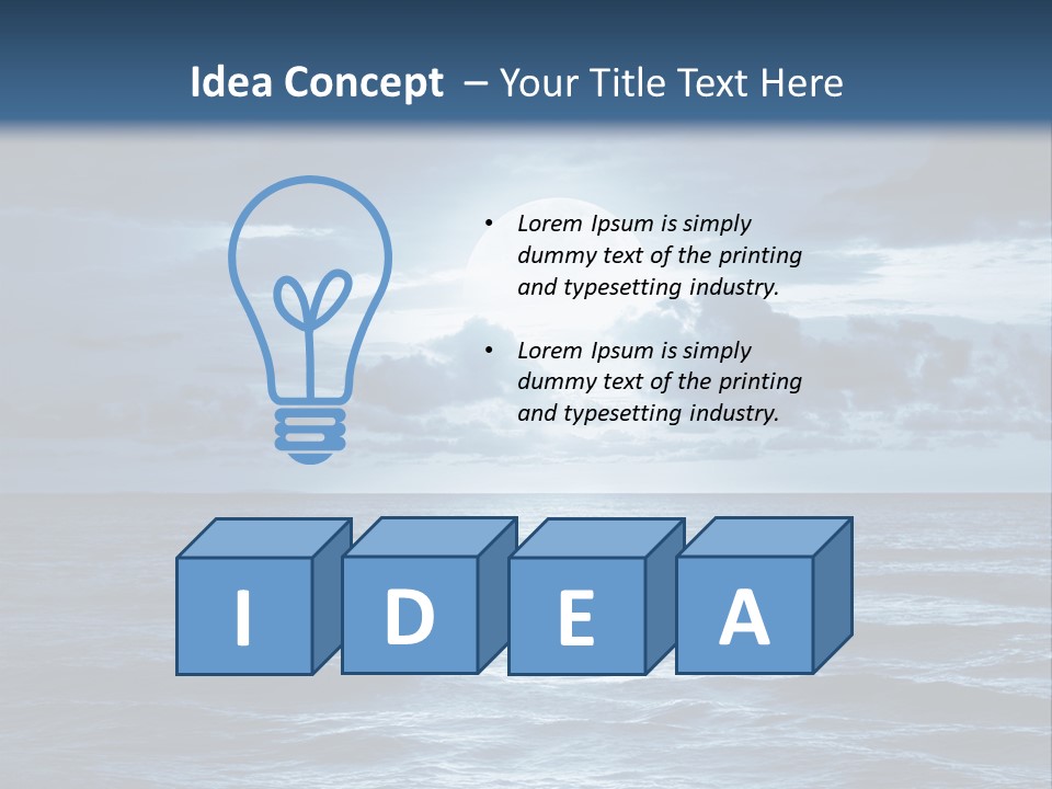 Blue Moon PowerPoint Template