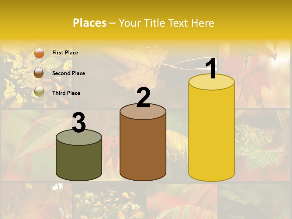 Fall Leaves Collage PowerPoint Template