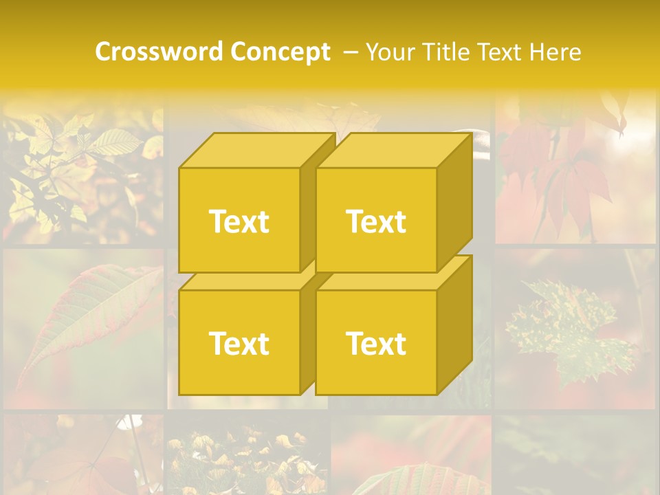 Fall Leaves Collage PowerPoint Template