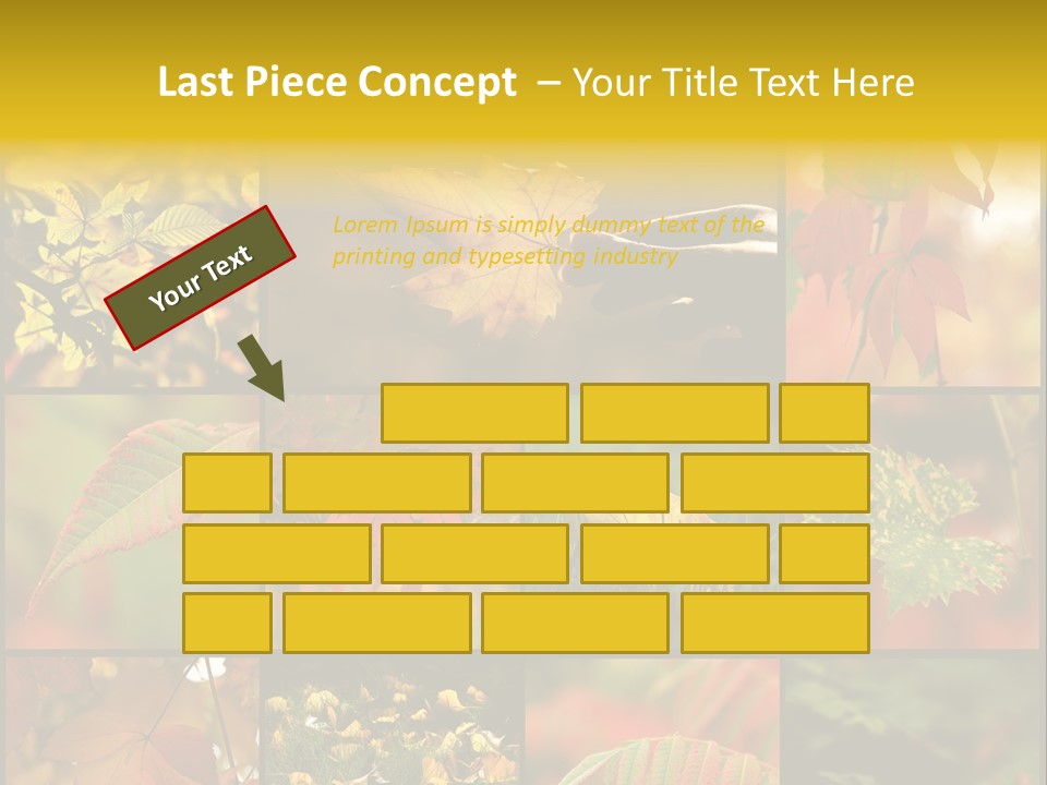 Fall Leaves Collage PowerPoint Template