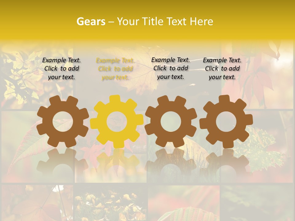 Fall Leaves Collage PowerPoint Template