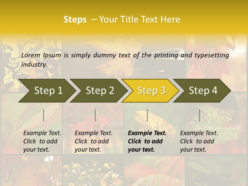 Fall Leaves Collage PowerPoint Template