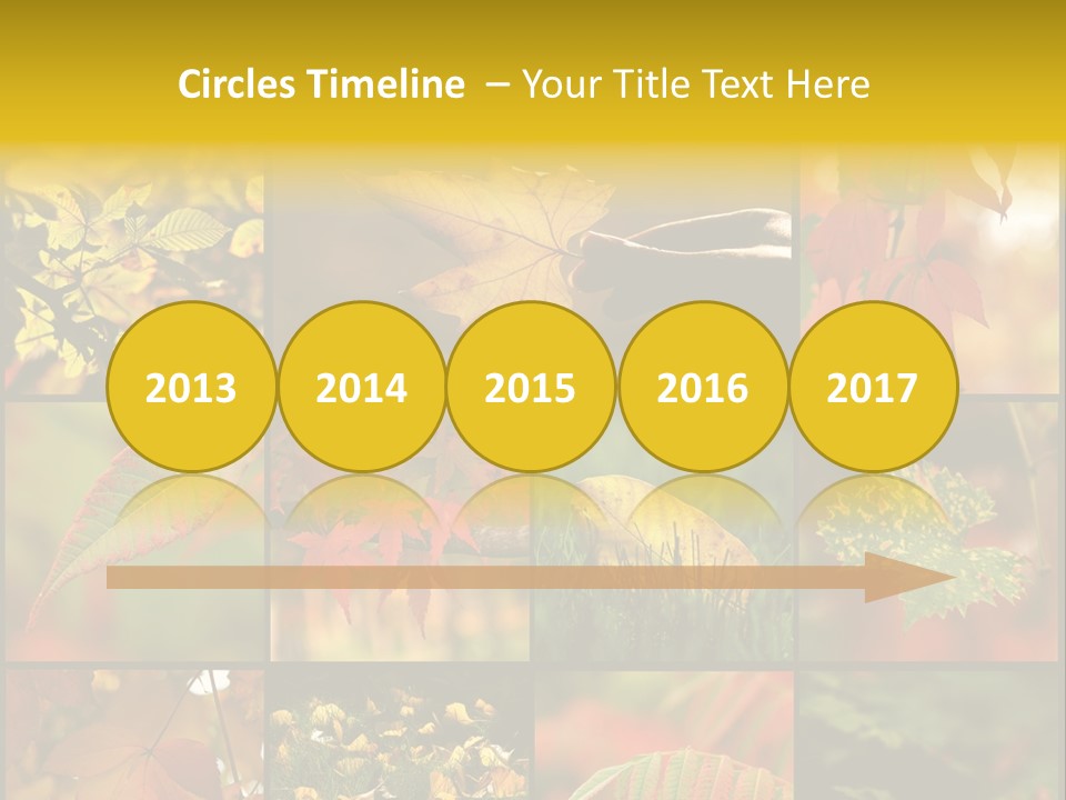 Fall Leaves Collage PowerPoint Template