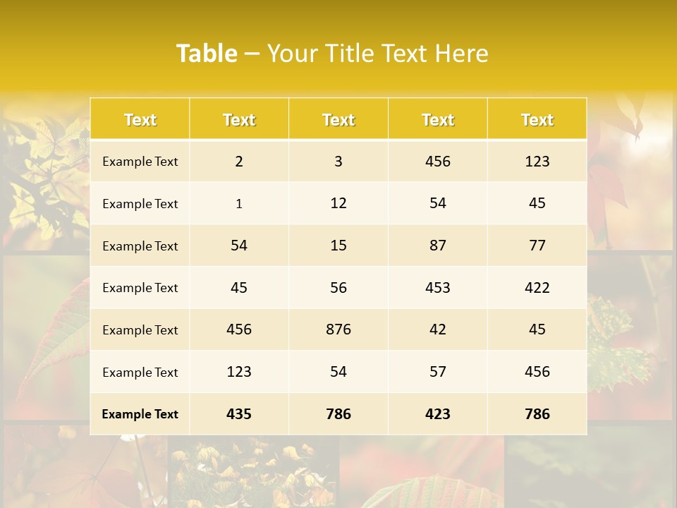 Fall Leaves Collage PowerPoint Template