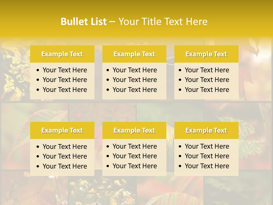 Fall Leaves Collage PowerPoint Template