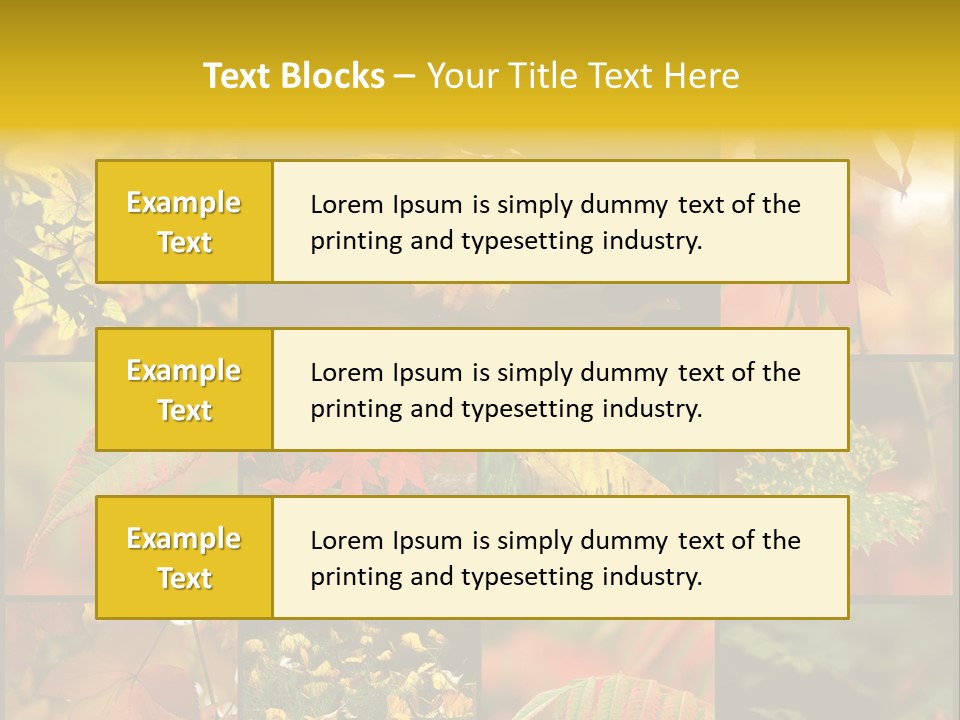 Fall Leaves Collage PowerPoint Template