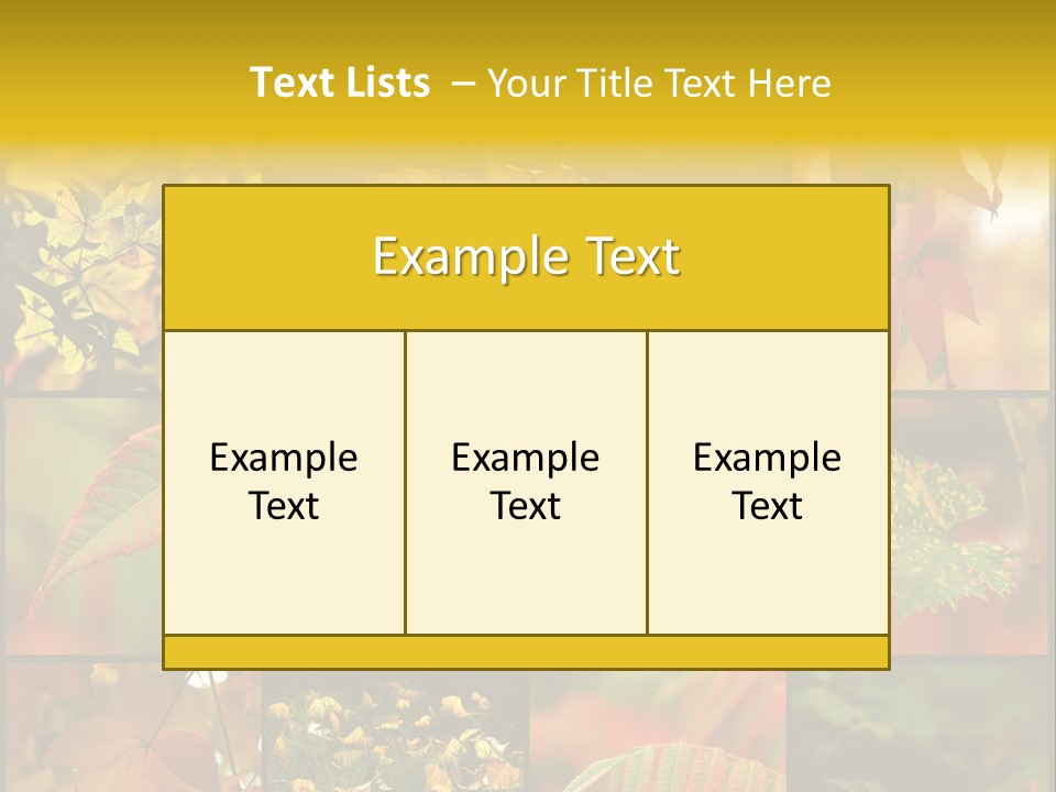 Fall Leaves Collage PowerPoint Template