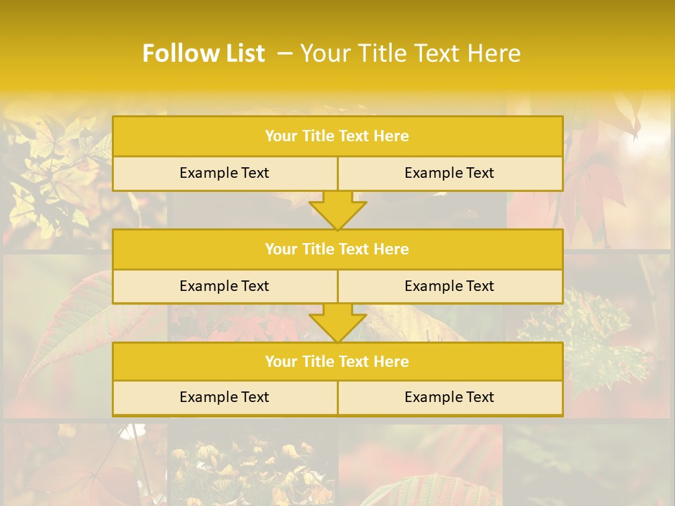 Fall Leaves Collage PowerPoint Template