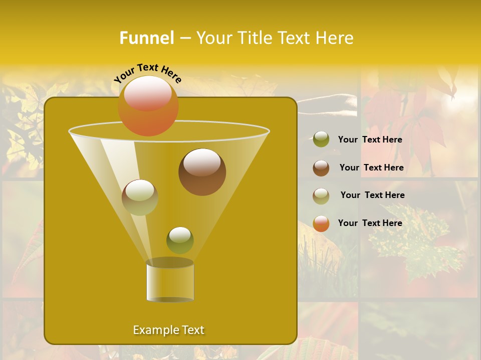 Fall Leaves Collage PowerPoint Template