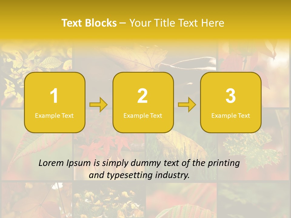 Fall Leaves Collage PowerPoint Template