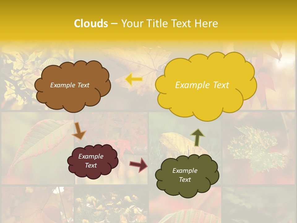 Fall Leaves Collage PowerPoint Template