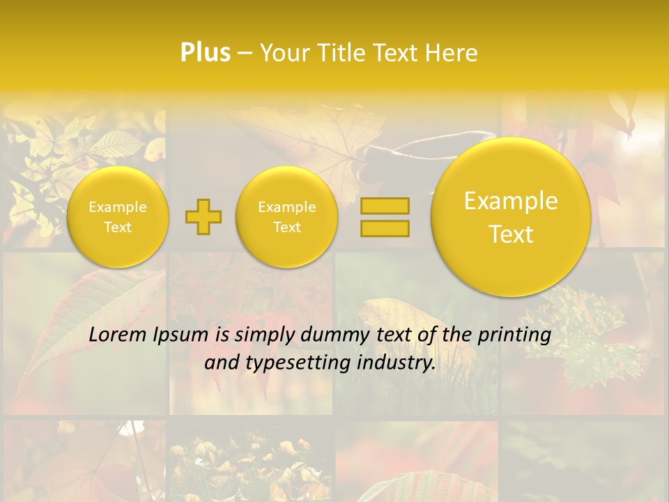 Fall Leaves Collage PowerPoint Template