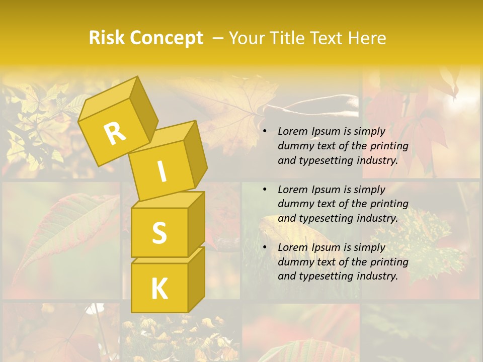 Fall Leaves Collage PowerPoint Template