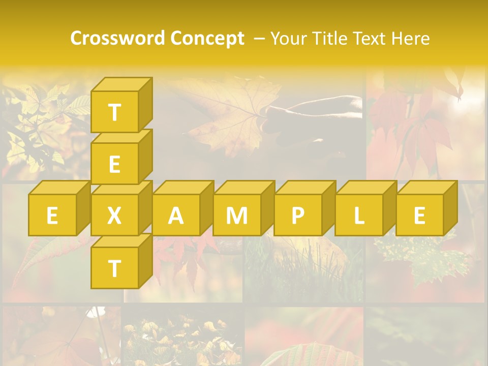 Fall Leaves Collage PowerPoint Template