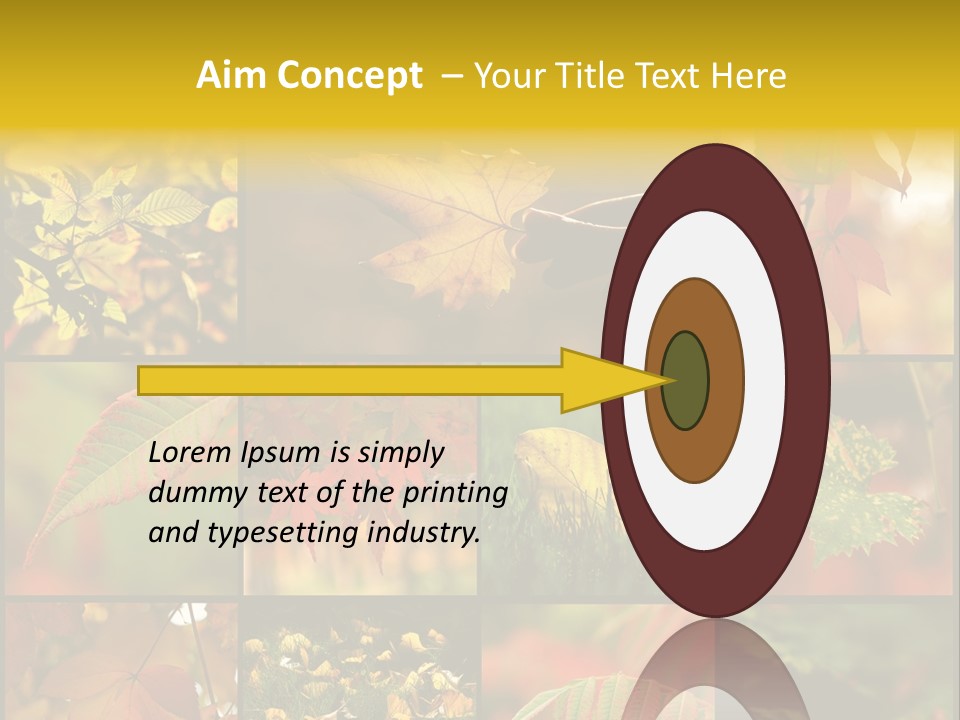 Fall Leaves Collage PowerPoint Template