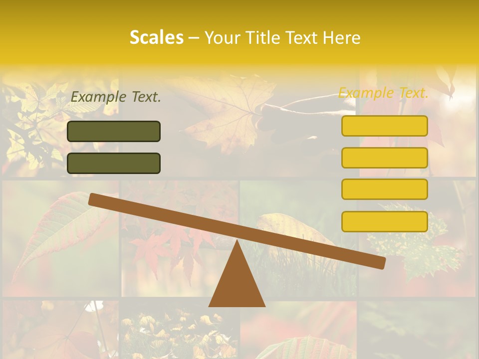 Fall Leaves Collage PowerPoint Template