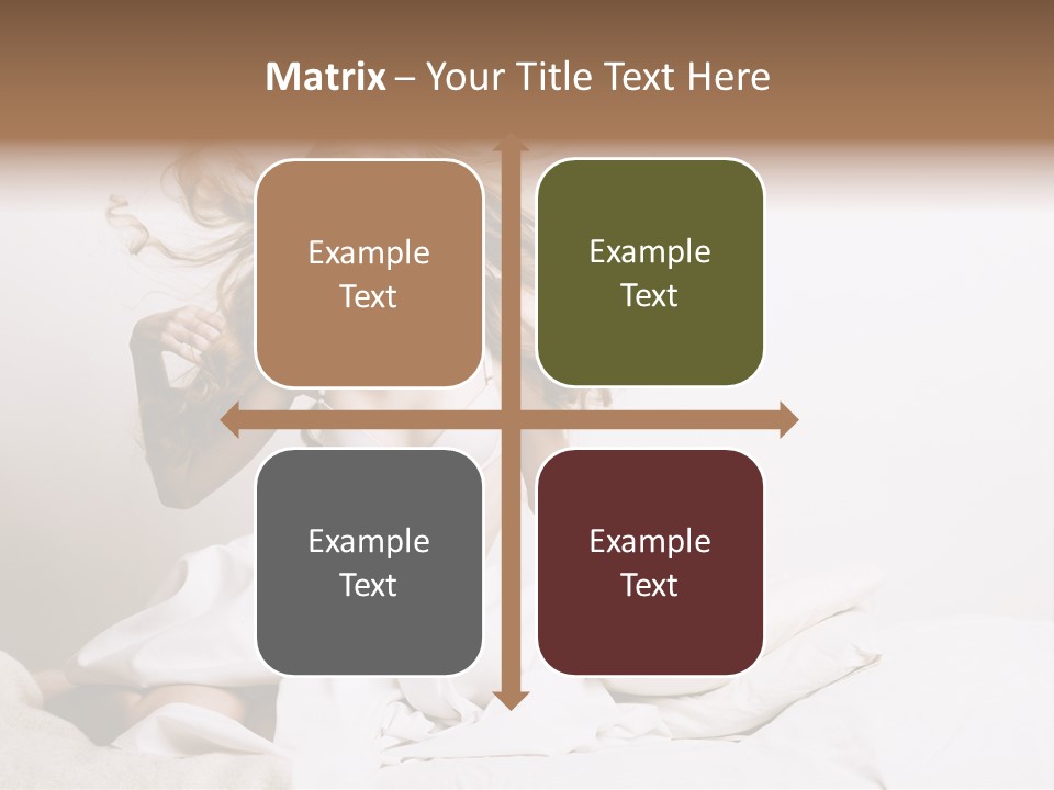 Portrait Girl Home PowerPoint Template