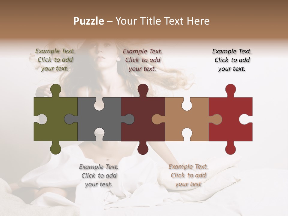 Portrait Girl Home PowerPoint Template