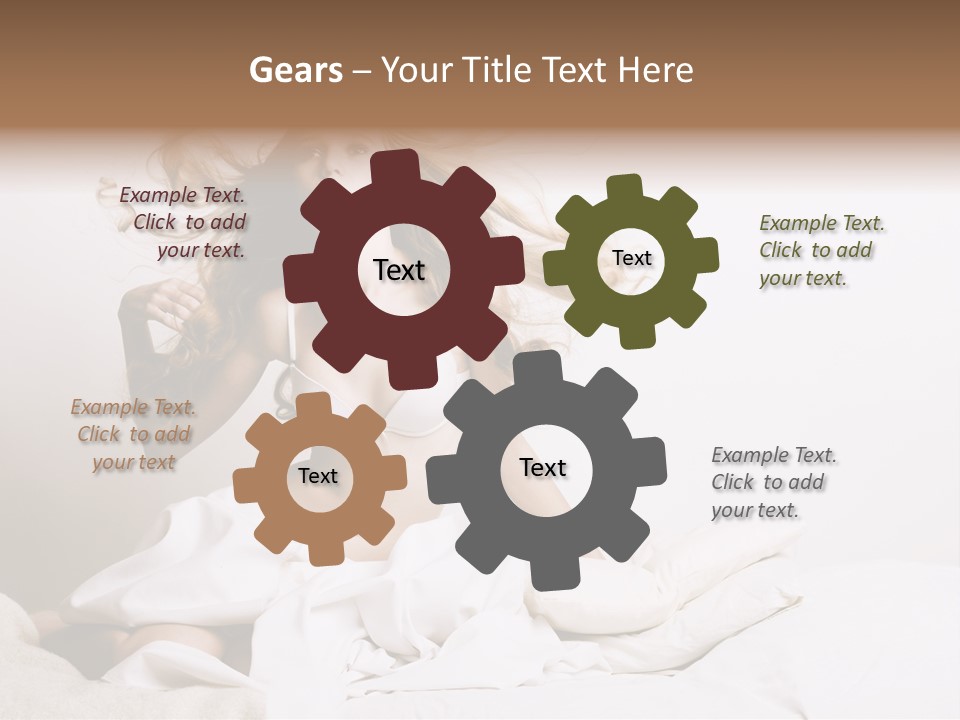 Portrait Girl Home PowerPoint Template