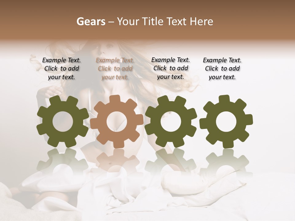 Portrait Girl Home PowerPoint Template