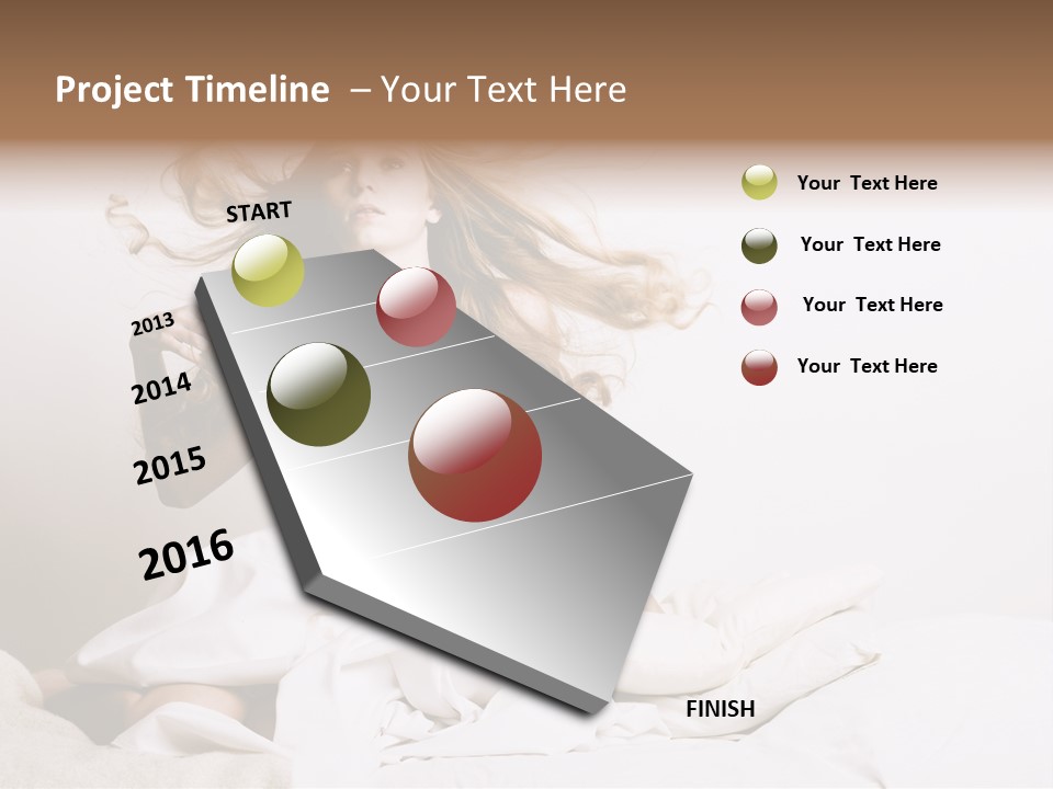 Portrait Girl Home PowerPoint Template