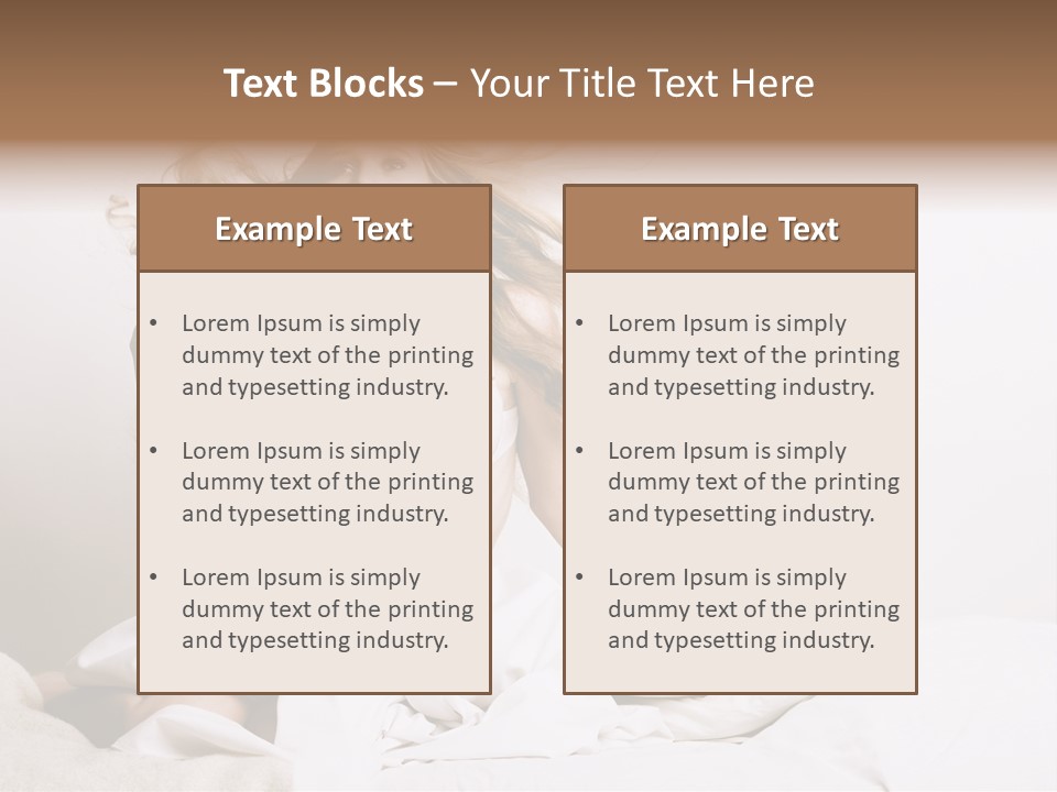 Portrait Girl Home PowerPoint Template