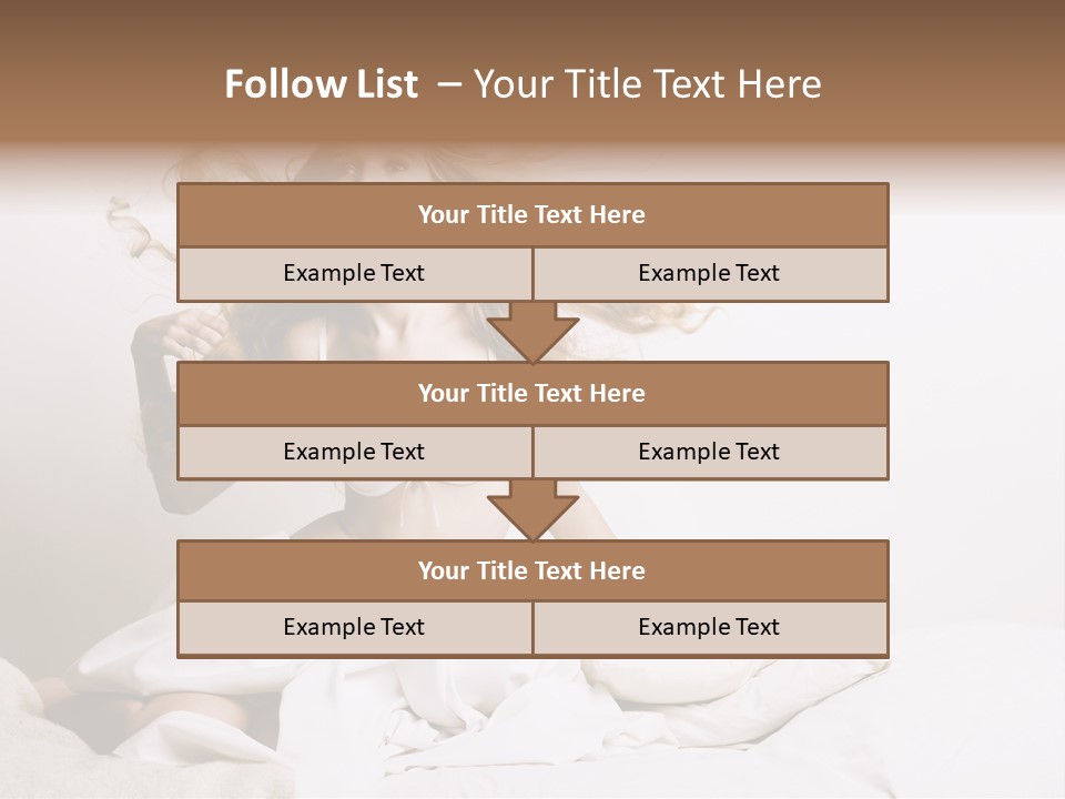 Portrait Girl Home PowerPoint Template