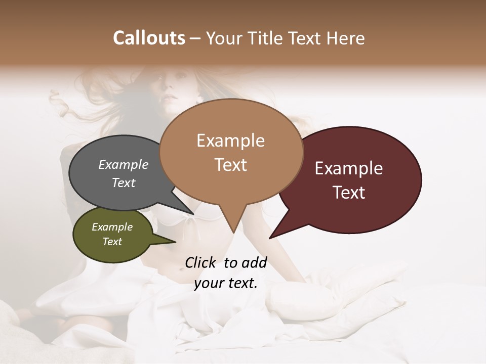 Portrait Girl Home PowerPoint Template