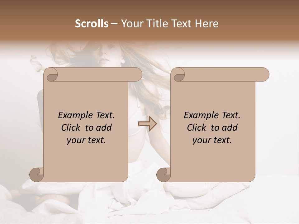 Portrait Girl Home PowerPoint Template