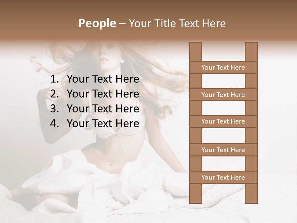 Portrait Girl Home PowerPoint Template