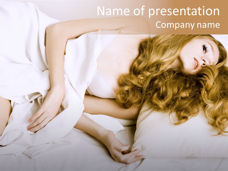 Sheet Blanket Female PowerPoint Template